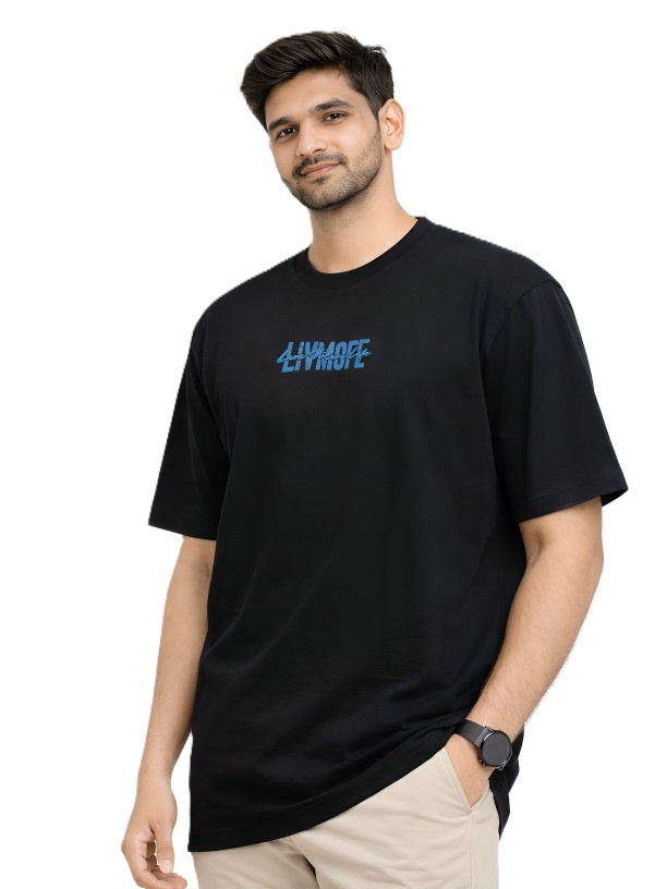 Mastertrait Men’s Black Worth My Energy Oversized Streetwear T-Shirt – Premium Cotton Bold Statement Fit