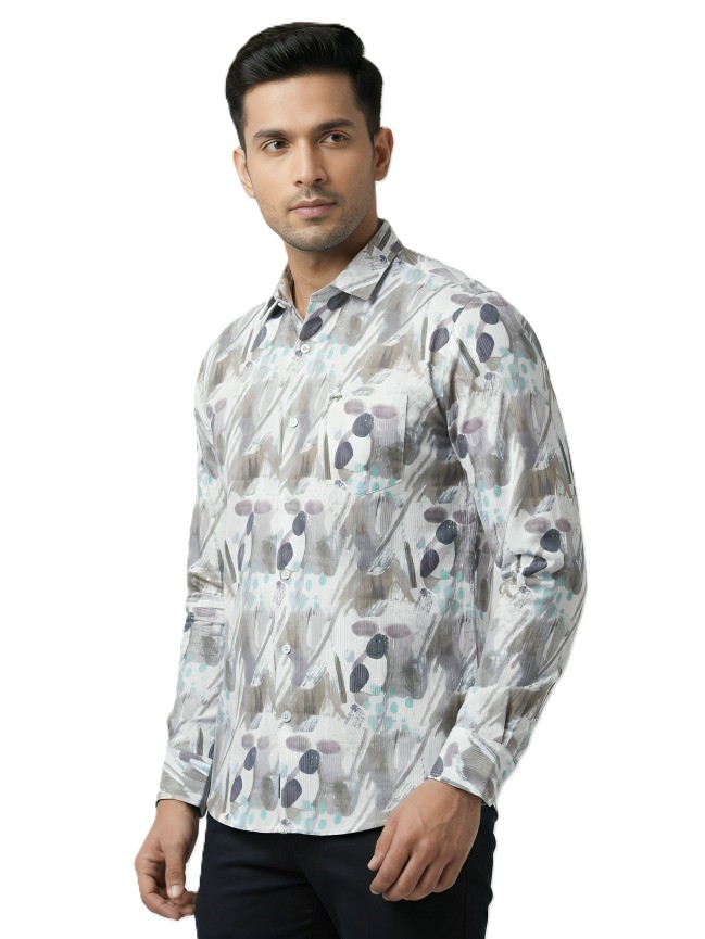 Mastertrait Urban Mist Abstract Designer Shirt