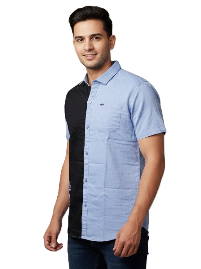 MASTERTRAIT Dual Edge Colorblock Street Style Casual Shirt