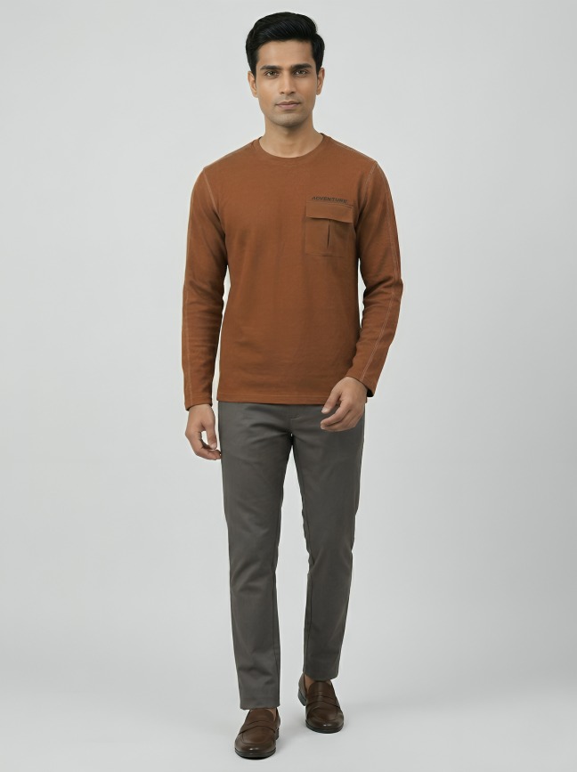 Mastertrait Nomad Adventure Tee Earth-Toned Utility Round Neck